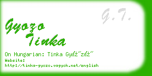 gyozo tinka business card